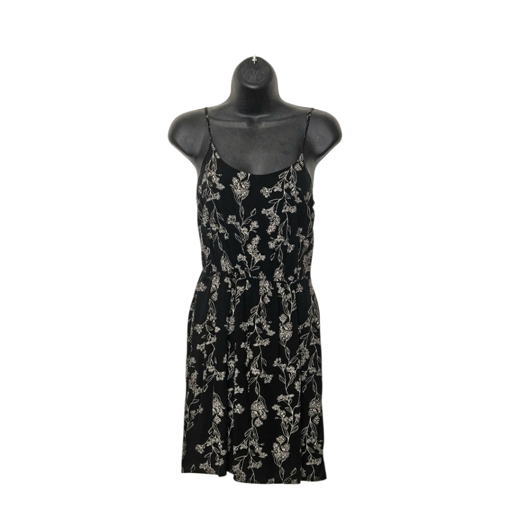 Old Navy Black and White Floral Mini Dress